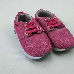 Pink sparkle sneakers size 8m